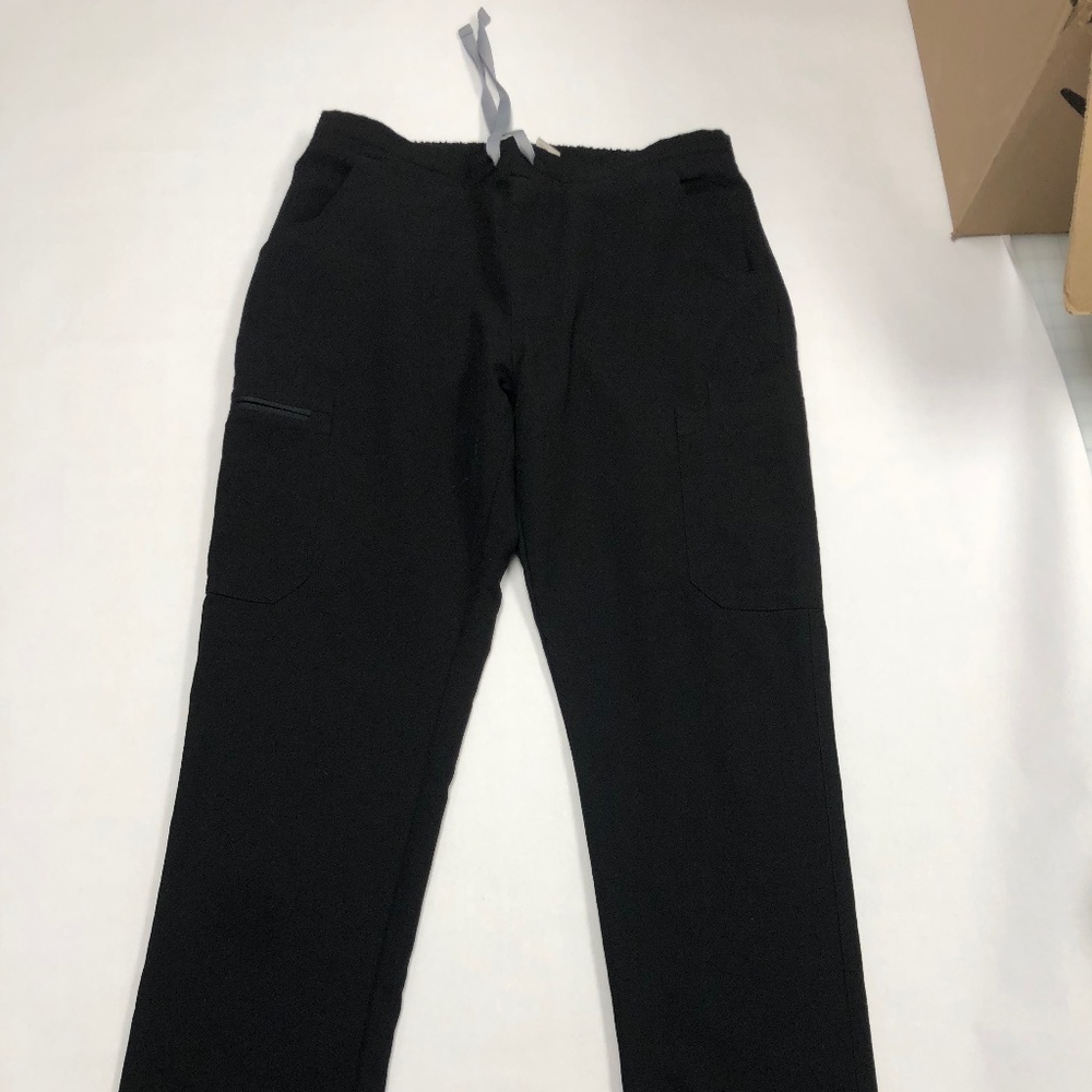 Figs black technical collection scrub pants